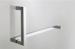 Floor Mounted Square Bathroom Handrails / Polished Shower Safety Bars