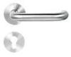 Hollow Door Window Hardware Stainless Steel Door Lever Sets With Oval Escutcheon