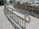 Flooring Mounted Stainless Steel Banisters / Stainless Steel Hand Railing