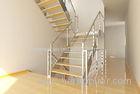 4mm Indoor Stainless Steel Guardrail / Stainless Steel Handrails For Stairs