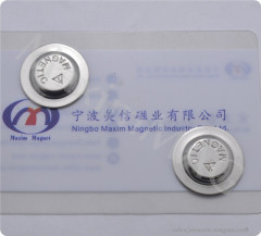 round magnetic name badges with neodymium disc magnet