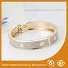 Solid Brass 18K Gold Cuff Bangle Bracelets Fashion Jewelry Bangles