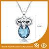 Zinc Alloy Stainless Steel Chain Necklace With Sheep Pendant