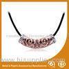 Trending Zircon Women Metal Chain Necklace Zinc Alloy Jewelry
