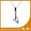 40mm Zinc Alloy Metal Chain Necklace & Pendant Nickel Roller Plating