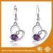 2.6CM Alloy Heart Metal Earrings Jewelry / Safety Pin Earrings