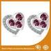 Pretty Stainless Steel Stud Earrings Metal Earrings For Ladies / Girls