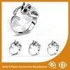 Cat Shape Silver Ruby Fashion Jewelry Rings Flower Engagement Ring