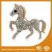 Crystal Rhinestone Handmade Horse Brooches Jewellery Gold Plated