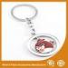 Round Square Gold Silver Custom Angry Bird Keychains Zinc Alloy