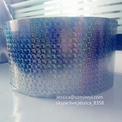 Factory Price Glossy Holographic Breakable Label Paper Security Hologram Destructible Vinyl Eggshell Paper Material
