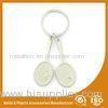 Promotional Badminton Racket Custom Metal Keychains 9mm Length