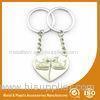 Fashion Lover Heart Shape Custom Metal Keychains For Gift Items
