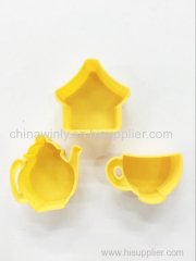 3pcs Muffin Silicone Mould