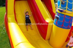 Inflatable buccaneer pirate ship slide