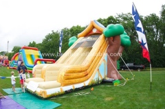 Inflatable jumping slide tree house children slide