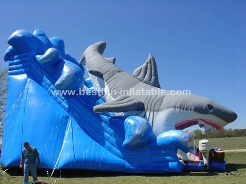 Inflatable Shark Escape slide