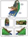 Jumping crocodile inflatable slides