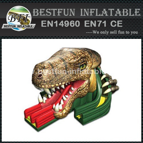 Raptor Inflatable Triple Lane Slide