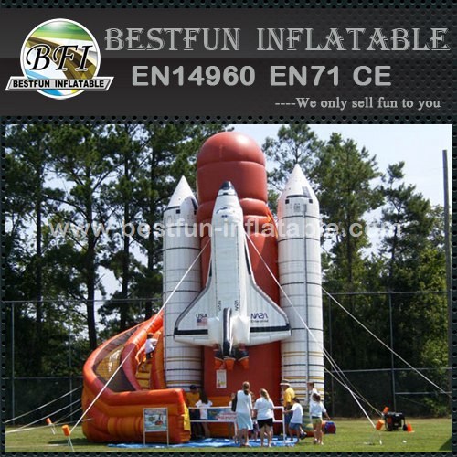 Inflatable Rocket space plane slide