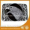 Metal / Brass Black Western Eagle Belt Buckles For Men 35mm