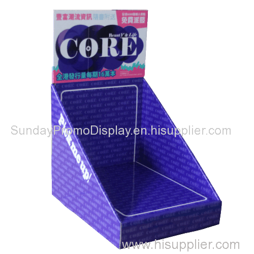 Cardboard counter display unit