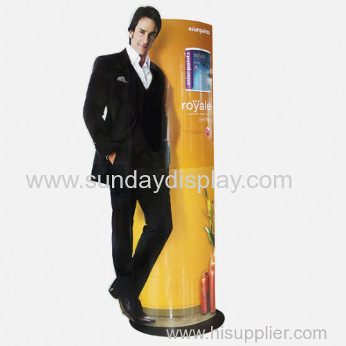 Art paper market column standee display