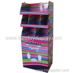 Cardboard shipper display stack