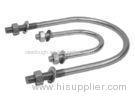 Custom Galvanized Electrical U Bolt Conduit Clamp Of Pipe / Value And Pump