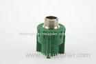 Plastic Brass Inserts PPR Pipe Fitting And Brass Valve / PPR Piping System