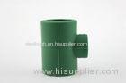 Green Plastic PPR Pipe Fitting Of Reducing Tee / Threaded Unequal Tee