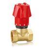 Manual Temperature Control Straight Body Brass Radiator Valve For Floor Heating 1/2&quot;