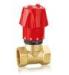 Manual Temperature Control Straight Body Brass Radiator Valve For Floor Heating 1/2"