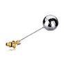 High Precision Adjustable Brass Float Ball Valve With Stainless Steel / Copper Ball