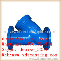 Cast Iron Flanged Y Type Strainer/Filter for water supply