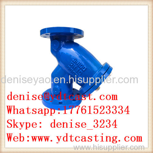 Cast steel y filter valve/flange end Y type filter irrigation systems