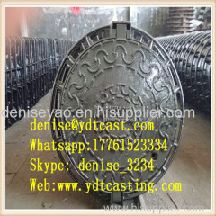 Ductile Iron Manhole Cover Drain cover Solid D400 OEM sewer drain covers