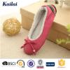 Suede Fabric Bowknot Ballet Shoes