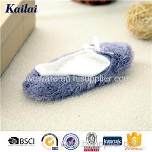 PV Plush Bowknot Dance Shoes