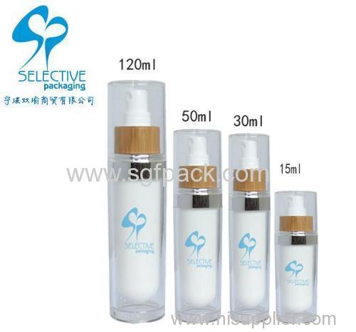 15ml acrylic bottle with 20/410 bamboo pump
