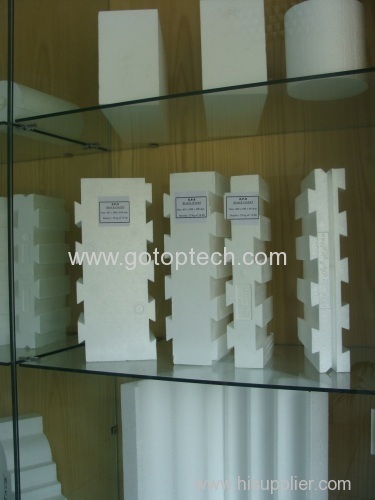 Polystyrene block insert product with polystyrene shape moulding machine