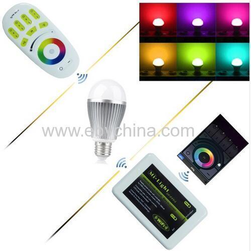 E27 RGBW RGBWW RGB Wifi 2.4G Wireless 6W/9W/12W Dimmable LED Ceilling Spot Light Bulb lamp RF Remote Wifi APP controller