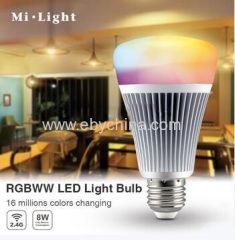 Mi015 8W Mi. Light Wifi Bulb / Wifi LED Dimmable RGBw Bulb
