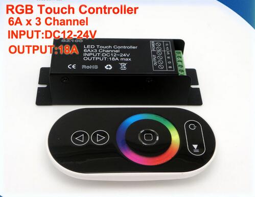 DC12-24V 18A SZ100 RF Wireless RGB LED Dimmer Controller Touch Panel Remote for RGB LED Strip Light