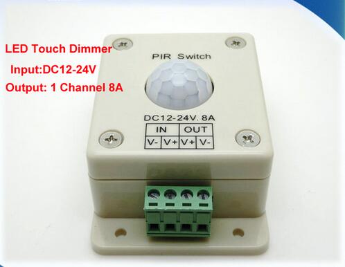 DC12V-24V 8A Automatic Infrared PIR Motion Sensor Switch For led strip