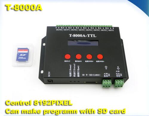 T-4000s SD Card pixel Led controller T-4000 RGB Programmable led pixel module