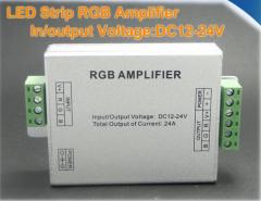DC12V-24V Led RGB Strip Amplifier 24A Led rgb Amplifier RGB Strip Power Repeater Console Controller