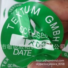 High Quality Destructible Round Label Security Seal Sticker QC PASS Circle Label Sticker