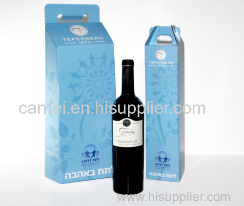 cardboard wine gift packing bags