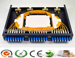 19 inch & 1U 24 port LC fiber optic patch panel